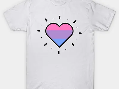LGBT Bisexual Pride T Shirt Design custom t shirts graphic design graphic designer graphicdesign lgbt pride tee shirt design