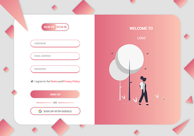 Design ui ux Sign up app design desktop graphic design interface ui ux