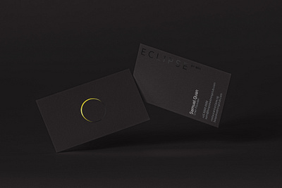 Eclipse Business Cards branding business card design graphic design identity illustration logo