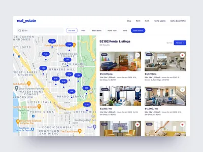 Real Estate Website agent app booking buy dashboard design homes interaction product design real estate rent saas ui ux web webapp website zillow