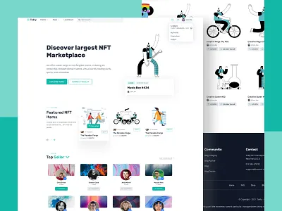 NFT Marketplace Website Template bus business cryptocurrency nft nft marketplace tailwind website