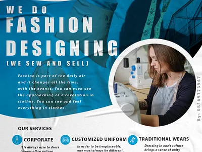 Fashion Designer Flyer branding graphic design illustration