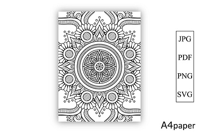 Free Mandala Coloring Book for Kdp Pag free headache tracker