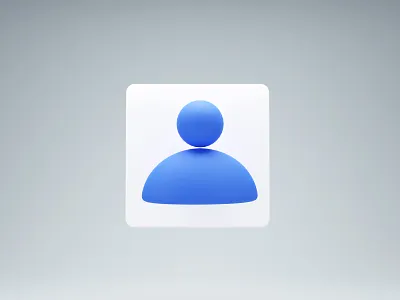 Account - 3D icon in Blender 3d account blender icon icons iconset interface render ui web webdesign