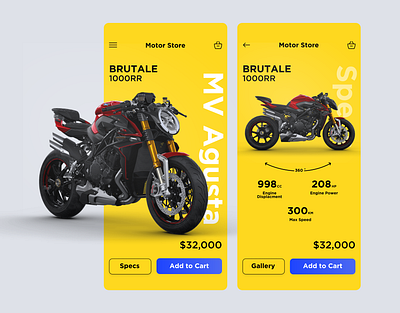 Motor Store motor motor shop app motor store ui