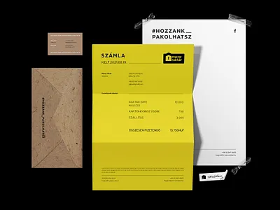 Microraktár / Identity black branding business business card corporate graphic design identity illustrator indesign logo logo design logomark sans seriff social media storage vector warehouse yellow