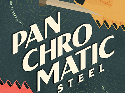 Panchromatic Steel - SBS 270.22 gig poster illustration poster poster design shitty barn shitty barn sessions steel drum steel pan