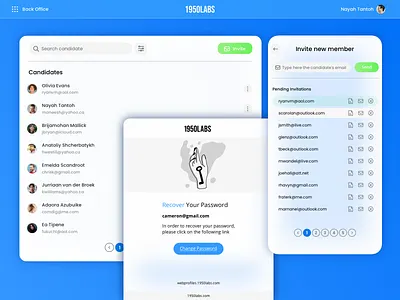 1950Labs Web Profiles - Online Developers design dev developers innovation interface people managment sass software staff augmentation ui ux