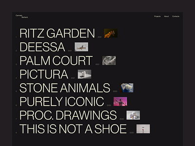 Carmelo Barberá concept typography ui web design