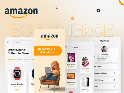 Amazon Redesign Challenge amazon app apps challenge ecommerce fashion product redesign ui ux vote