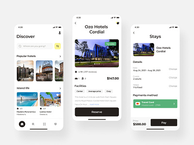 Stays discover iOS mobile app android android app android mobile app android ui app app design application design hotel hotels ios ios mobile app ios ui mobile mobile app design traveling ui user experience user interface ux