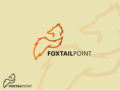 Fox Logo animal animal logo anmal logo design branding character creative dailylogochallenge fox fox tail foxtailpoint graphic design illustration logo logo design modern logo orange simple ui unique vector