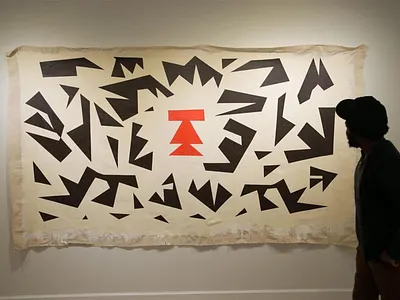 The Western Queen standing in the Wreckage abstract design illustratipn paint painting pattern shapes texture vector