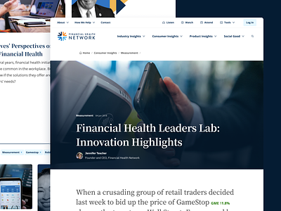 Tools and resources from FHN article blog blog post community content design finance interface minimal network news podcast ui ux web