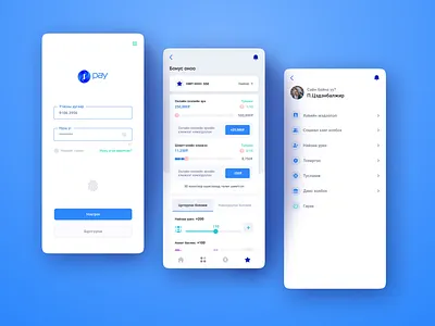 Opay app app design application design interface lendin lending app login menu mobile mobile deisgn mobile ui setting ui uiux