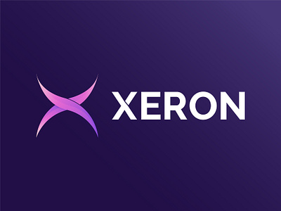 XERON abstract app icon branding design flat gradient logo graphic design letter logo design lettermark logo logo design logo maker logo trends logos modern logo ui x letter logo x letter mark xeron xeron logo design