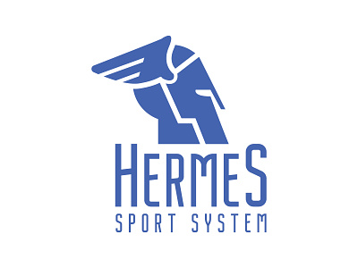 Hermes logo 2nd version blue design drawing icon illustration illustrator logo vector