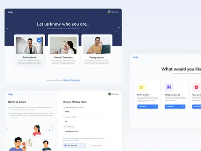 Carer website design crypto design dailyui design dribbble illustration landingpage design saas design typography ui ui ux design uidesignpatterns ux web design web ui website design