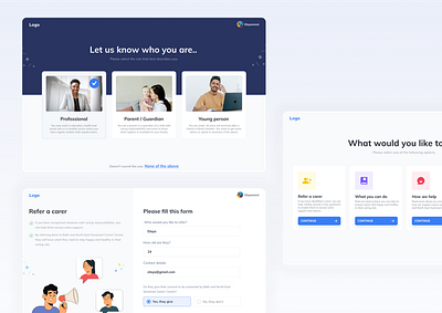 Carer website design crypto design dailyui design dribbble illustration landingpage design saas design typography ui ui ux design uidesignpatterns ux web design web ui website design