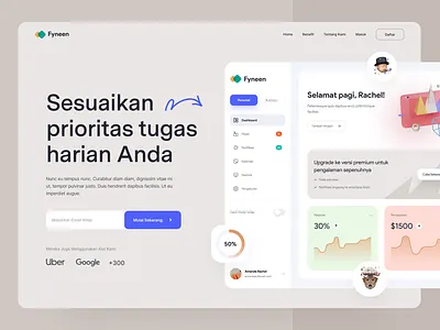 Task management website - Exploration chart design desktop exploration management simple statistic task team ui userinterface website