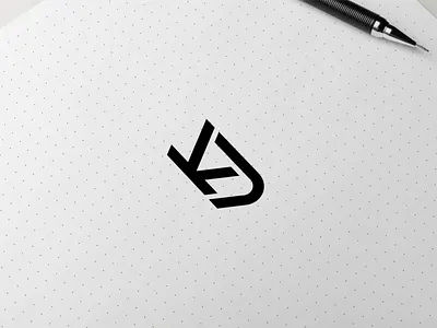 KJ MONOGRAM CONCEPT LOGO app branding design icon illustration logo typography vector