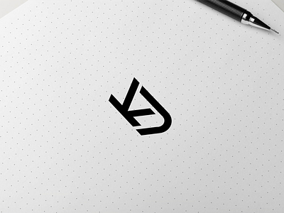 KJ MONOGRAM CONCEPT LOGO app branding design icon illustration logo typography vector