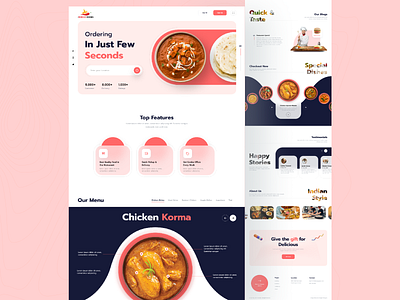 Food Website Design creativefoodwebsite creativewebsite food foodcreative foodlandingpage foodwebapp foodwebsite foodwebsitedesign landingpagedesign presentation design restaurantwebapp restaurantwebsitedesign ui design user experience user interface design