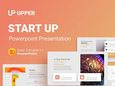 Upper -Startup PowerPoint Presentation Templates 3d about us animation business creative design graphic design illustration infographic logo mockup motion graphics powerpoint powerpoint template presentation start up startup startup presentation team ui