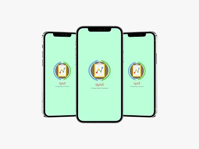 UpSell app splash screen adobe xd android app android design app design design graphic design ios app ios design md. monwar siddiq minimal mockup modern design photoshop splash screen ui upsell splash screen user interface design welcome screen