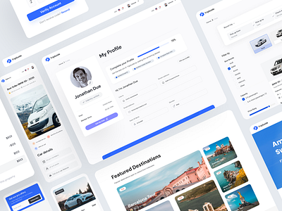 TripGuide - Booking Web App UI Kit book trip booking platform booking web app booking web app ui kit component dashboard design system filter free ui resource search software design styleguide tour travel insurance travel website ui resource uihut web application web design ui