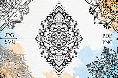 Mandala Coloring Book for Kdp Interior coloring book fonts flower fonts mandala svg