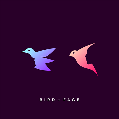 bird with face negative space animal best bird character design dual meaning face hidden meaning icon illustration logo logos monogram negative space pictogram