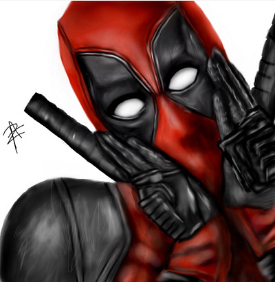 Digital Deadpool Drawing app art deadpool drawing ryanreynolds