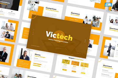 Victech Multipurpose Template clean colorful company corporate google slides keynote modern multipurpose multipurpose template photography pitch deck portfolio powerpoint presentation studio template unique web design web development website