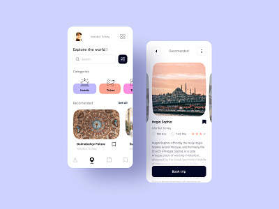 Travel App app design graphic design illustration ui ux website