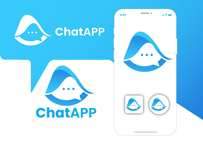 ChatApp logo anbipul98 brandidentity branding business logo chat icon chat logo chaticon corporateidentity corporatelogo design icon iconiclogo illustration logo logomaker logotype minimalistlogo mobileappicon modernlogo vector