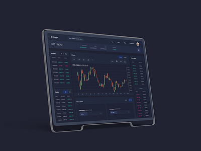 Roqqu Exchange - Dark Mode app btc crypto crypto app cryptocurrency cryptocurrency app dailui design eth exchange exchange app forex trading ui uid uiux ux uxui web web3