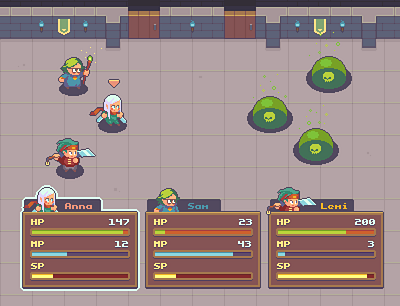 Pixel Rpg Mockup illustration pixel art