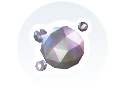 Inspr - Atoms 3d atoms blender design graphic design hero illustration