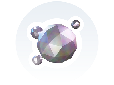 Inspr - Atoms 3d atoms blender design graphic design hero illustration
