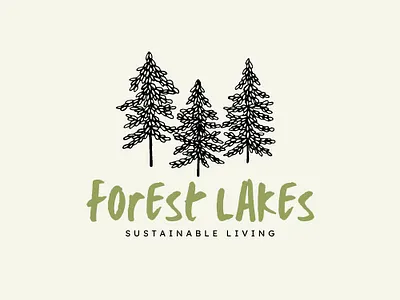 Logo For Forest & Lakes animation attractivelogo bestlogo branding design graphic design illustration ui vector