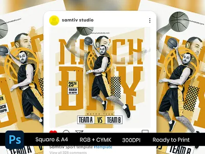 Matchday Schedule Basketball Flyer street basketball