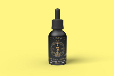 Beard Oil bottle lebel design adobeillustrator beardoil bottlemockup brandidentity branding designs graphic design graphicdesigner mockup packaging packagingdesign productlebel