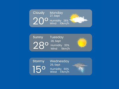 Weather design daily ui dailyui design graphic design illustration ui ux weather weather ui