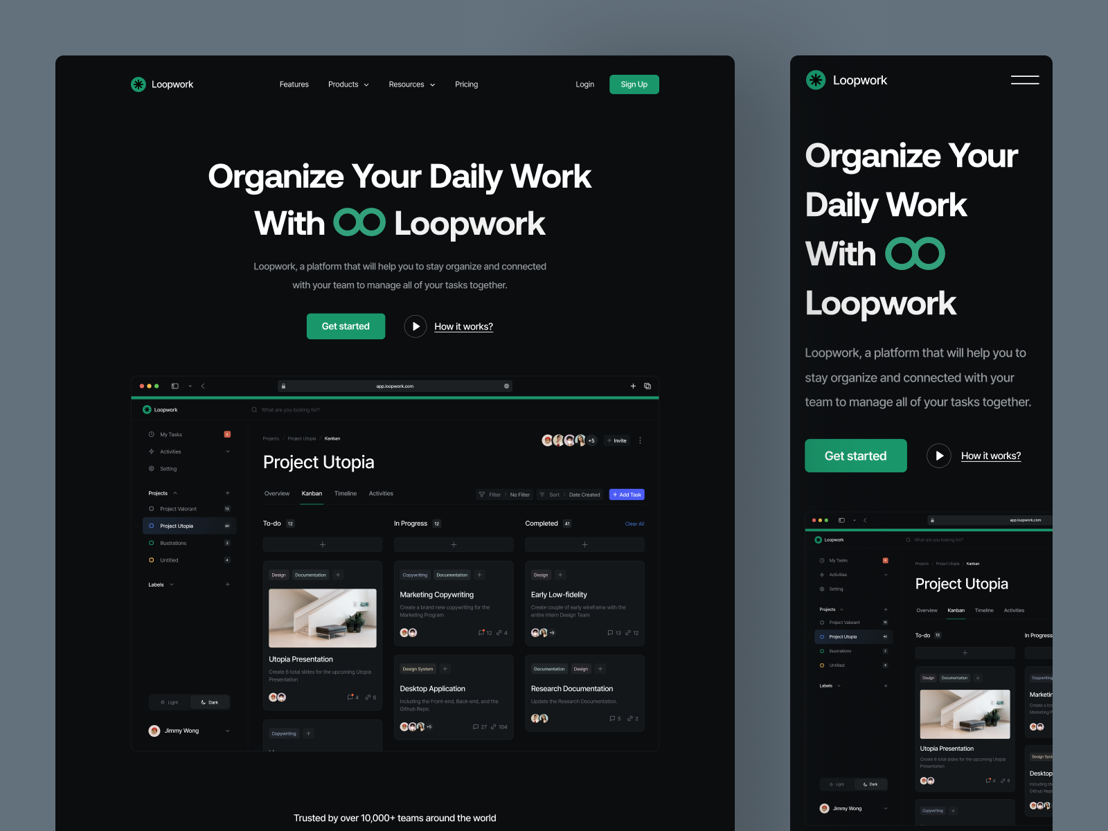 Example of Professional Mobile App & Website Design