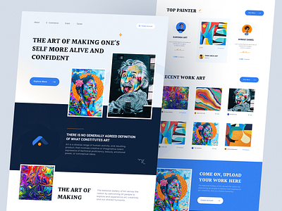 Art OD - Landing Page abstract ari art art landing page artod ecommerce fariz landing landing page landing page design landingpage nft nft landing page nft marketplace web web design