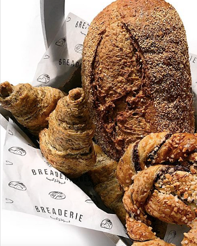 Breaderie - Pattern Wrap Design bakery bakery branding bakery logo brand identity branding bread icon bread illustration bread logo design graphic design illustration illustration pattern logo logo design minimal branding packaging design pattern design vector