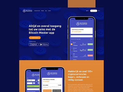 Bitcoin Meester cryptocurrency design ui ux web webdesign