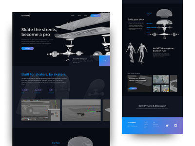 Homepage Revisions + Sections 3d design gradient grid hero illustration layout ui ux web