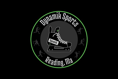 Dynamik Sports primary logo branding graphic design hockey logo sports sports store ui